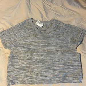 Athleta Momentum Seamless Tank, size large, gray marled